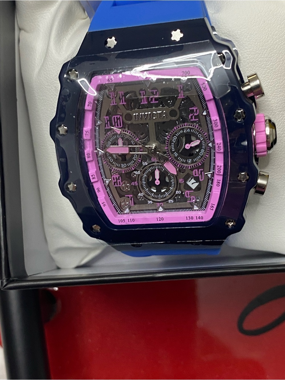 Invicta Blue and Pink Sport Chronograph Watch